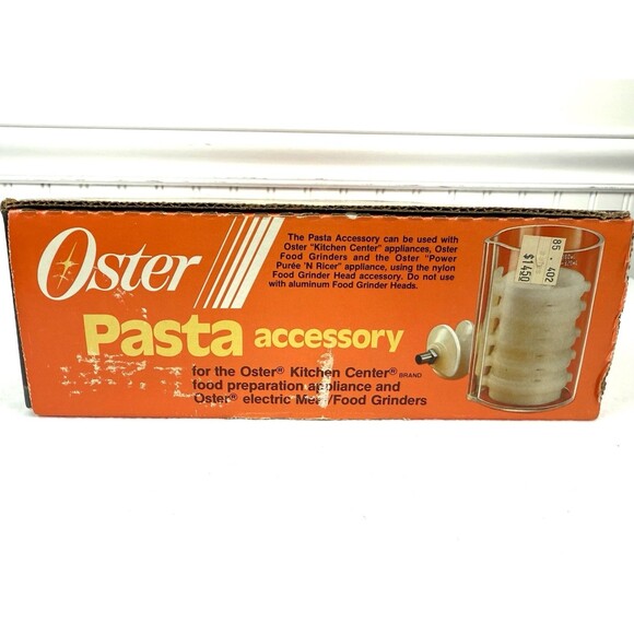 Vintage OSTER Kitchen Center Pasta Accessory Kit 939-65 Also Fits OSTER Grinder - Picture 10 of 11